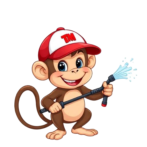 Task Monkey mascot for Exterior & Pavement