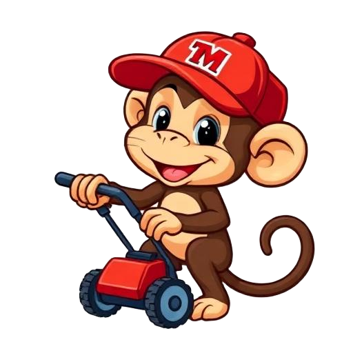Task Monkey mascot for Lawn & Landscape